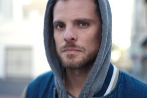 Person thinking about heroin addiction stages